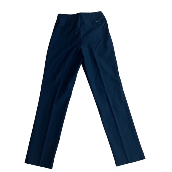 Pull on dress pants casual S.C. & Co navy blue women size 8 stretchy work office - Picture 5 of 7